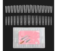Nail Form - 240Pcs Clear Reusable Nail Extension Mold Tips, Professional Acrylic Nails Forms Tools Kit, ABS Shaping Guide For Salon & Home Manicure Practice, Art Design Supplies For Beginners