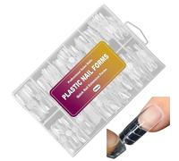 Nail Forms - 120 Pieces Forms Nail Mold Kit For Fingernails | Multiple Reusable Nails Extension Mold, Self Adhesive Nails Extensions, Clear Artificial Manicure Design Form For Salon Home