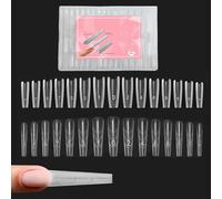 Nail Forms - Professional 240 Pieces Tools, Nail Extensions Set, Clear 240 Pieces Mold | Full Cover Double Nails System Form,for Home Salon Beauty Fashion Daily Manicure Personal Styling