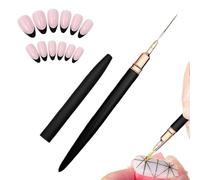 Nail Future Pencil - Pen A La Uña, Herramienta De Diseño De Uñas | Pen Breve Detallado Para Líneas De Arte De Uñas Precisas, Patrones, Puntos Con Usos Para La Manicura De Bricolaje, Esmalte De Uñas De