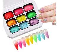 Nail Gel, 18ml Quick Dry Long Lasting Gradient Gel For Manicure Design, Smooth Color Building Set, For Home Salon Travel Beauty Use, Birthday Holiday Gift For Women