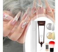 Nail Gel, Nails Molding Glue, 0.30in Sculpting Gel Women, Flexible Smooth Formula, Creative Design Control for Evening Parties, Professional Salons, Wedding Events, Everyday, Looks