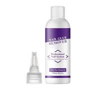 Nail Glue Remover, 120ml False Nails Dissolver, Quick-Dry Liquid Formula, Gentle Manicure Solution, Nail Care Tool for Home, Salon, Travel, and Special Occasions, Purple
