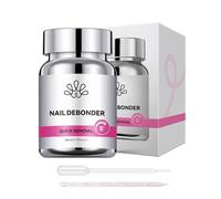 Nail Glue Remover, Press-On Nail Gel Remover, Gentle Professional Formula, Easy Free Removal, Home Salon Use, 80ml Clear 1 Bottle, No Damage Peel Nail Remover