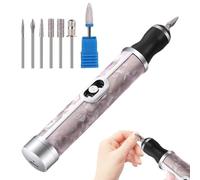 Nail Grinder Human, Professional Toenail Sander Thick Nails, Cordless 4-Speed Electric Nail File, Precision Shaping Polishing Tool for Acrylic Removal, Edge Smoothing, Grinding, Nursing, Peeling