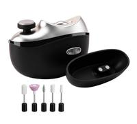 Nail Grinding File Toenail Clipper Electric Nail Trimmer With Storage Box L | Practical Electric Nail Trimmer With Storage Box LED Light 2-Speed Ergonomic, Nail Grinding File Toenail Clipper For Bathroom