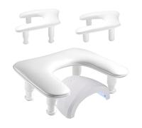 Nail Hand Rest | Arm Rest For Nails | Manicure Hand Rests, Adjustable Height Arm Rest Pillow, 43x27.8x12.5cm Salon Quality Hand Rests With 3 Gear Adjustable For Nail Techs & Beginners, White