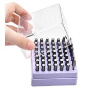 Nail Head Storage Box - Drill Bit Organizer, Grinding Head Container | Professional Manicure Accessory Display Case, Space Saving Forty Nine Hole Drill Bit Stand For Personal Home Use