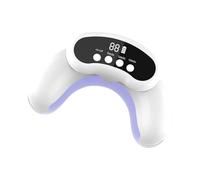 Nail Lamp, Gel Polish UV LED Lamp, Home Salon Quick Curing Folding Light Tool Finger Manicure Pedicure Beauty Kit for Sisters Mother Girlfriend Women, 20.8x8.1x12.2cm