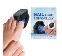 Nail Light Device, Rechargeable Nails Repair Tool, 2.13x1.36x1.56 Inches ABS Light Device with Build, Effective Nail Tool with Portable Design, Nails Lighting for Women Men Home Care