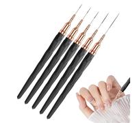 Nail Liner Brushes, Fine Tip Set For Nail Art, French Tip Tool, Professional Tech Supplies For Women & Girls, Home Salon Use, 7/9/11/15/25m, 5,28 pulgadas