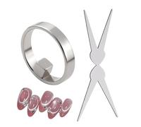 Nail Magnet - Double Headed Pen | Hollow Patterns Professional Ring Nails Accessories For Home Apartment Dorm Salon Travel Beauty Daily Dating Women Adults Beginners