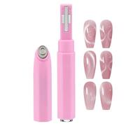 Nail Magnet - Gel Pattern Shaping Tool for Manicure Art | Stainless Steel Precision Wand Set with Duals Tips, Magnetic Effect Creator for Home Salon Painting Design Styling