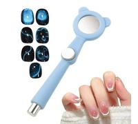 Nail Magnet - Herramientas de manicura magnéticas grandes y fuertes con | Varita magnética de gel para uñas francesas para mujeres, principiantes, artistas, hogar, salón, estudio, viajes