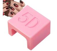 Nail Magnet - Resin 3x3x2cm | Automatic Professional 5D Finger Stand | Kitten Eye Art Tool For Hand Care Styling Salon Design Fashion Rutine Home Beauty Creative Women Girls Daily Use