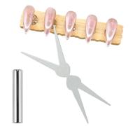 Nail Magnet Tool - Double Ended Professional Manicure Styler Precision Design, French Tip Creator | Magnetic Accessory for Women Teens Beginners Wedding Salon Studio Party Travel