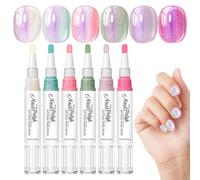 Nail Markers Kit - Six Colour Set, No Lamp Required, High Shine Finish