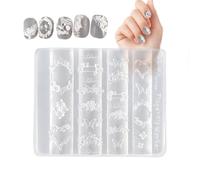 Nail Molds - Flexible and Reusable Butterfly Flower Manicure Templates