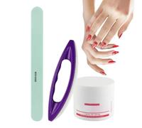 Nail - Nail Shine | Grinder Tool | Complete Náil Care Kit With Sheepskin Brush, Polishing Wax & Strip, Natural Shine, Salon Quality, Perfect For Home Manicure Pedicure Beginners Women