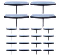 Nail-On Chair Glides - 20 PCS PTFE Furniture Pads, protectores antideslizantes de la silla silenciosa de la pierna | Protectores de piso reutilizables anti-arañazos para suelos de madera dura, Sofás