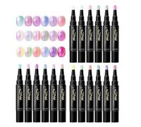 Nail Paint Pens - 6-Color Water Base Gel Pencil | Air Dry Nail Paint Marker Pen Set, Quick Dry Ñail Design Ṕaint Pens Tools For Beginners Women Home Party Travel Wedding Daily Dating Practice