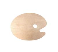 Nail Palette Acrylic Paint Tray Handheld Wood Artist Watercolor Tray Hole Plastic Paint Wet Pallet