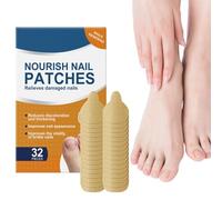 Nail Patches, Repair Stickers, 1.97x0.59x3.15 Inch Peel Off Nourishing Guard with Gentle Design, Pedicure Accessory with Salon Style, Bath Routine, Home Accessories for Women Men Adults Travel Daily