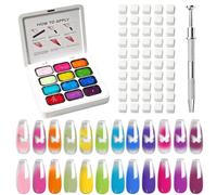 Nail Patting Gel - 12 Colors 3g Set With Sponge | Manicure Art Supplies