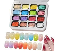 Nail Patting Gel 16-Color Highly-Pigmented And Luminous Mirror Gradient