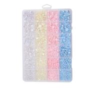 Nail Pearls, Half Round Craft Pearls, Tiny Bead Embellishments, Flat Back Charm, Decoration Accessory for Home Salon, Phone Case Making, Summer Style, Women’s Creative Projects, 7.48x5.2 Inches