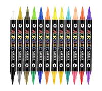 Nail Pens- 24-Color Waterproof Quick-Dry Gel Design Markers, Double-Ended Dotting And Liner Brushes | Art Pen Set For Women, Girls, Kids, Beginners, Crafts, Home Christmas, Birthday