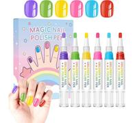 Nail Pens for Kids - 6 Colors Waterproof Quick Dry Nail Painting Pens