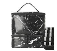 Nail Polish Bag for Travel, Nail Organizers Double Layer Manicure Tools Storage Bag, Flexible Lamp Supplies Organizer with Lightweight Design for Families on The Go