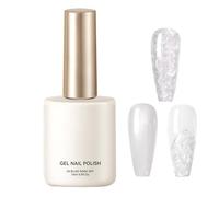 Nail Polish Gel - Long Lasting Pearl White Gel | 15ml Bottle With Smooth Formula, Nail Polish For Women Girls DIY Lovers Manicure Pedicure Home Salon Use Professional Quality