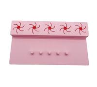 Nail Polish Organizer, Silicone Bottle Stand Hand Rest, 10.83x6.1 Inches, Fingernail Painting Station, Finger Separator Tool for Children, Women Manicures, Pink, Black and Blue