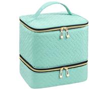 Nail Polish Organizer, Toiletry Carrying Case, Makeup Jewelry Bag, Nail Drill Case, Nails Supplies Organizer, Makeup Organizers Carrying Cases for Travel, 9,84 x 7,87 x 7,48 pulgadas, Atributo único,