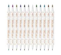 Nail Polish Pens - 12 Colors Double-Tip Drawing Markers, Waterproof Quick-Dry Fingernail Polish Pens For DIY | Women Lady Mother Youth Beginner Manicure Salon Home