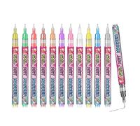 Nail Polish Pens - Finger Markers, 5.39x0.55x5.31 Inches 12 Colors Nail Doodle Pens for Women Girls Wife Girlfriend Daughter Holiday New Year Birthday Party Home Salon Use