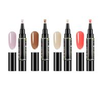 Nail Polish Pens, Polishey Nail Polish Pens, Pens Set,3 In 1 Nail Polish Pen, 4 Color Nail Polish Gel Pen, Nail Varnish Pens,Nail Pens Gel Polish, Pens for Gel Polish for Nail Design