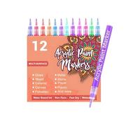 Nail Polish Pens - Quick Dry Markers for Handmade Manicure | Precision Brush Tip Pens with Vibrant Colors, Easy Application for Designs, Patterns, and Creative Art at Home 5.71x0.47 in