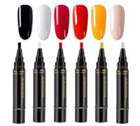 Nail Polish Sets for Women, Quick-Dry Nail Marker Pens in 6 Colors, No UV Gel Required, Easy Art Kit for Girls, Teenagers & Women, Fast-Drying Pen Fingernails & Toenails