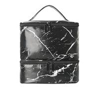 Nail Polish Storage Bag, Double-Layer Nail Organizer, Flexible Lamp Supplies Holder, 9.84x7.87x1.38 Inch Lightweight Portable Travel Pouch for Home, Salon Use, Manicure Tools