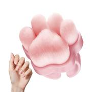 Nail Powder Brush - Cat-Paw Manicure Duster Collector, Soft Makeup Dust Remover Tool For Home Salon, Portable Powder Scrubber Cleaner, For Grooming Office Travel Valentines Birthday