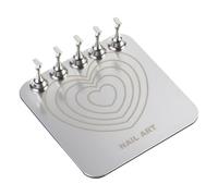 Nail Press On Stand - Soporte magnético de exhibición de uñas, base de metal reutilizable para manicura de bricolaje, accesorio de pintura estable, soporte de diseño profesional | For Beginners