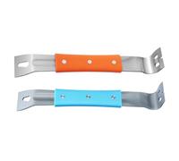 Nail Puller Pry Bar - Heavy Duty Demolition Tool | Ergonomic Non Slip Stainless Steel PP Handle for Roofing Woodworking Home Improvement, 28x4.1cm Size, Fits 0.4-0.6cm