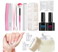 Nail Rhinestone Set - Nail Craft Kit | Design Kit | Nails Craft Manicure Carving Patterns | Long-Lasting Solution for Salon Home Women | 12-Compartment RhinestoneNail