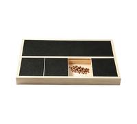 Nail Scratcher Board - Lightweight Wood Grinder Sandpaper | Portable Design Built in Snack Box Dog Nail Trimming Board for Small Medium Large Breed Enrichment Corner Door Floor