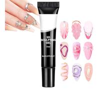 Nail Sculpting Gel, Clear 5d Finger, Molding Nail Glue for Beginner, Professional, Home, Salon, Wedding, Halloween, Christmas, Party, Women, Girls, Creative Design, Long-Lasting Crafting