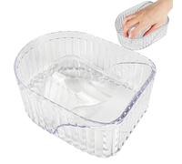 Nail Soaking Bowl, Nails Polish Remover Bowl, 5.51x4.13x2.36 Inches Ergonomic Finger Grooves, Resistant Design, Dip Powder Manicure Bowls for Care Spa Use Home and Salon
