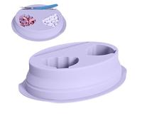 Nail Soaking Bowl, Remover Soak Off Tray, Professional Quality, antideslizante flexible material, compacto de tamaño mediano, ideal para salón, uso en casa, viajes y manicura